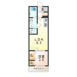 緑橋駅 徒歩7分 2階の物件間取画像